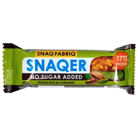 Батончик SNAQ FABRIQ глазированный Фисташка и карамель 50г