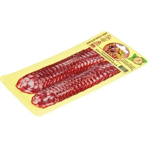 Колбаса Брауншвейгская ГОСТ с/к скин в/у 100гр Иней нарезка