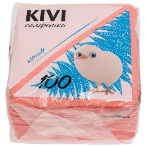 Салфетки Kivi Пастель Ассорти 100шт