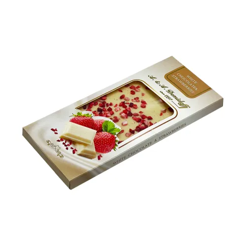 Шоколад A&amp;A Demidoff Белый с клубникой 100 г