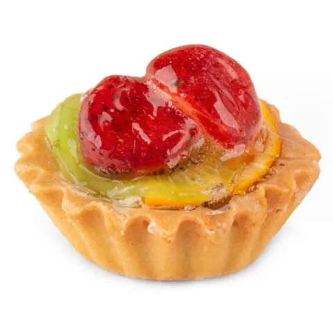 Пирожное Корзинка с фруктами и желе 120г Золотой Колос