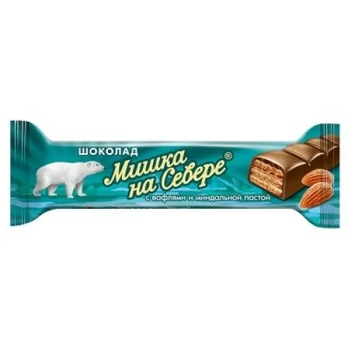 Батончик Мишка на Севере с миндалем фл/п 40г
