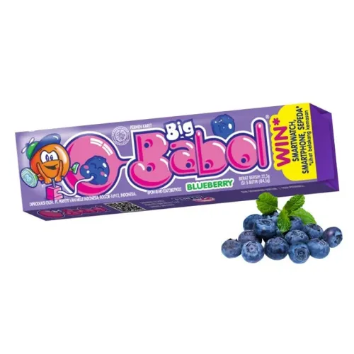 Жевательная резинка Big Babol Голубика 20гр.