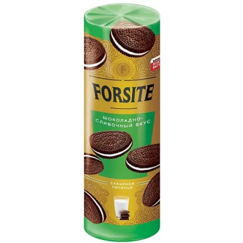 Печенье сах.FORSITE Сэндвич с шок.слив.вк.220г