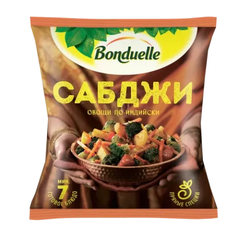Овощная смесь Bonduelle для жарки Сабджи по-индийски замороженная (400 г)