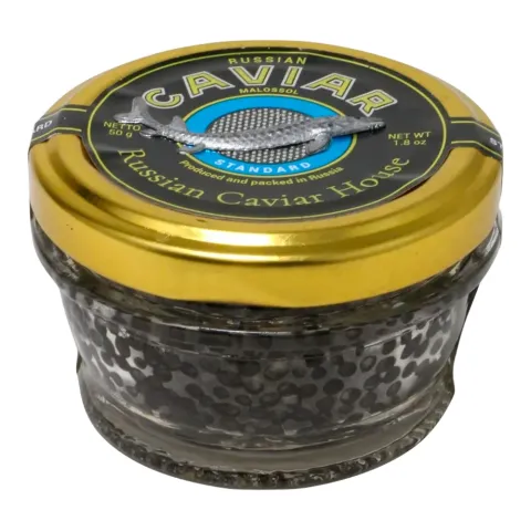 Икра зернистая сибирского ленского осетра паст Стандарт 50гр с/б