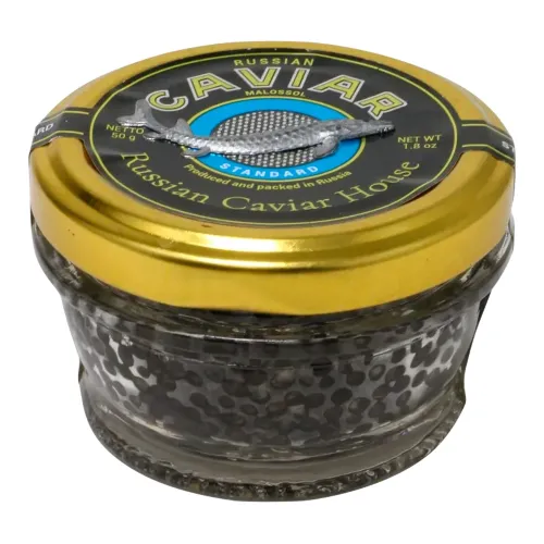 Икра зернистая сибирского ленского осетра паст Стандарт 50гр с/б
