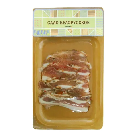 Продукт из шпика свиного Востряково Сало белорусское соленый с/н в/у г/я 100г