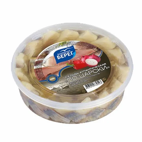 Сельдь По-царски Балтийский Берег филе-кусочки в масле 400 г