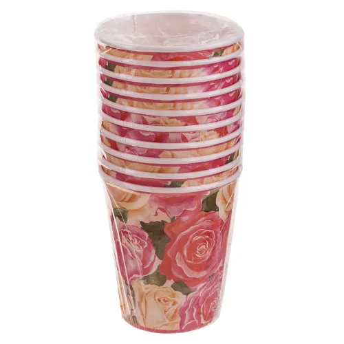 СТАКАНЫ КАРТОННЫЕ 0,25Л 10ШТ В АСС