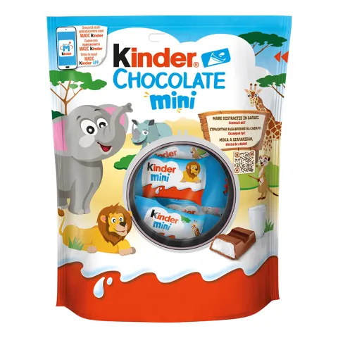 Шоколад Kinder Chocolate Mini молочный с молочной начинкой 120г