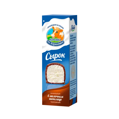 Сырок творожный ванильный глазированный в молочном шоколаде 23%