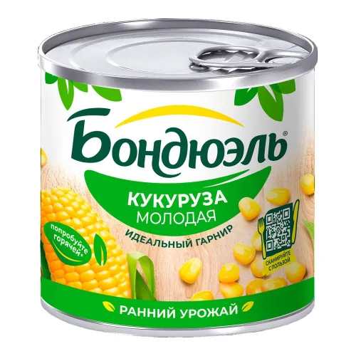 Кукуруза молодая консервированная 