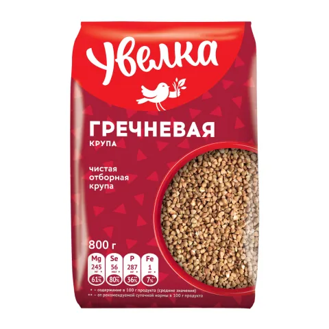 Крупа гречневая Увелка Русская экстра 800г