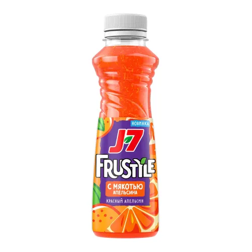 Напиток сокосодержащий газированный Джей7 Фрустайл Апельсин Красный Апельсин 0,385 л ПЭТ