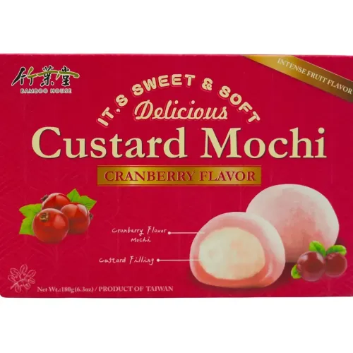 Десерт рисовый Bamboo House Mochi с кремом со вкусом клюквы 180г