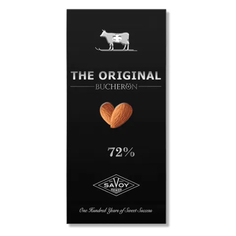 Шоколад BUCHERON THE ORIGINAL горький с миндалем 72% 90г