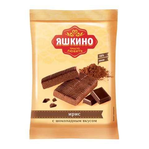 Ирис «Яшкино» с шоколадным вкусом 140г