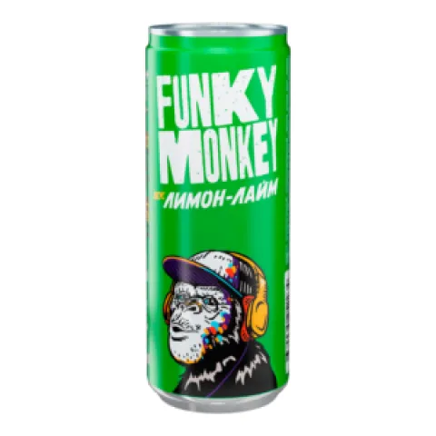 Напиток газ Фанки Манки Лимон-лайм 0,33л ж/б