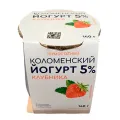 Йогурт Коломенский термостатный 5%ж Клубника 140г/ уменьш.