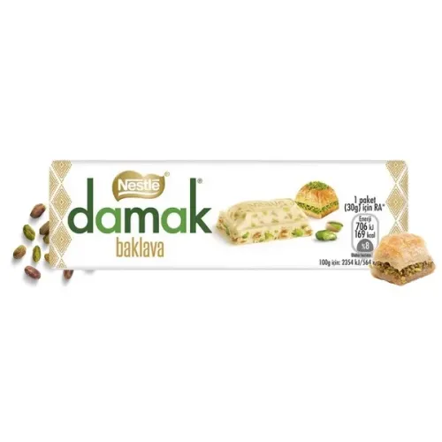 Шоколад Nestle Damak Baklava White Chocolate Pistachio 30г