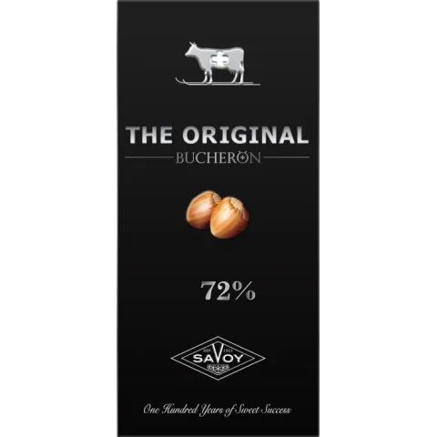 Шоколад BUCHERON THE ORIGINAL горький с фундуком в картоне 90г