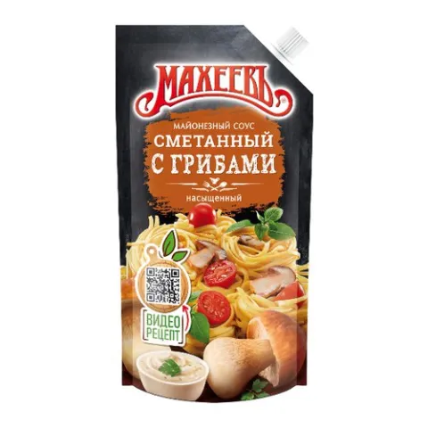 Майонезный соус Махеев Сметанный с грибами 200 мл