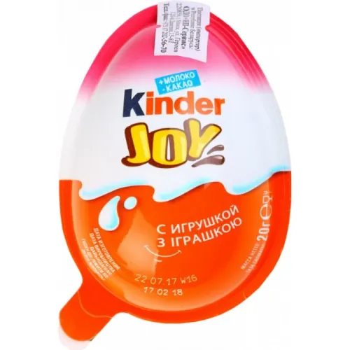 Яйцо шоколадное Киндер-Сюрприз Джой д/девочек 20г