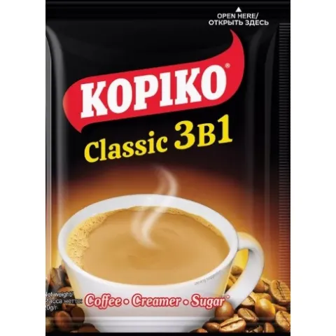 Кофейный напиток KOPIKO CLASSIC 3INONE BAG 20г