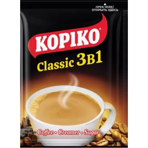 Кофейный напиток KOPIKO CLASSIC 3IN1 BAG 20г