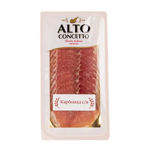 Карбонад Alto Concetto Филетто сыровяленый нарезка 100г
