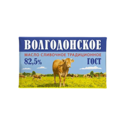 БЗМЖ Масло Белый Медведь Волгодонское 82,5% 120г ГОСТ Фольга