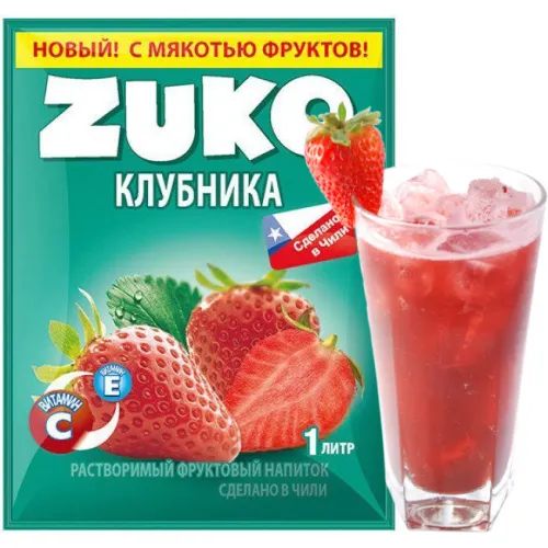 Напиток растворимый ЗУКО Клубника 20г