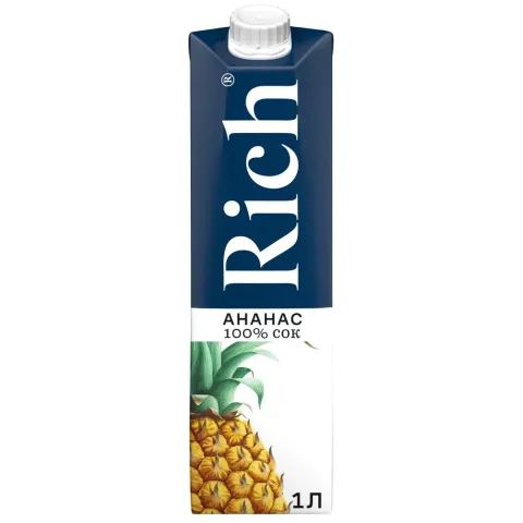 Сок Рич Ананас с мяк 1л