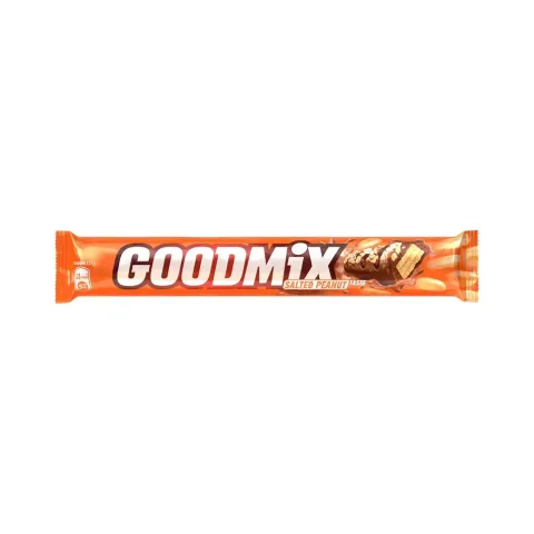 Батончик GOODMIX со вкусом соленого арахиса и вафлей, 46г.