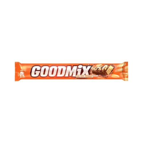 Шоколадный батончик GOODMIX со вкусом соленого арахиса с хрустящей вафлей, 46 г
