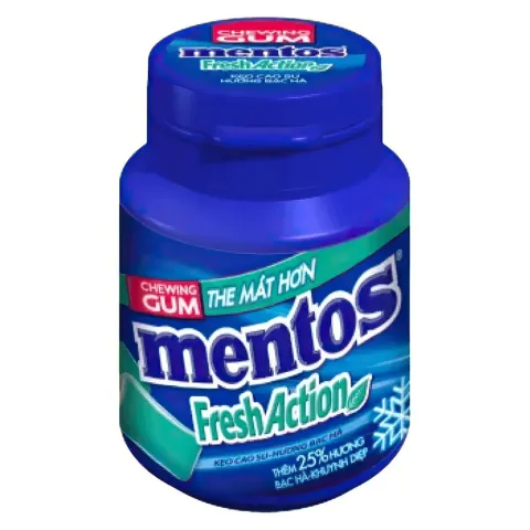 Жевательная резинка Ментос Фреш вкус мята б/сахара 56г