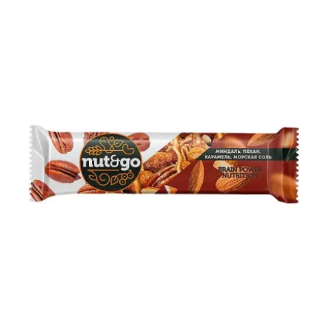 Батончик миндальный батончик NUT N GO с пеканом КА 36г