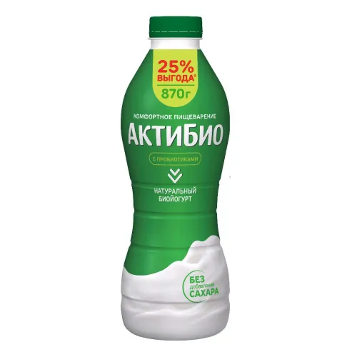 Биойогурт обог B. Lactis с яблоком, клубникой и черникой 260г Данон Россия АО Россия АктиБио