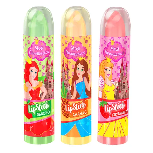 Конфета Моя принцесса помада леденец клубника 5,5г
