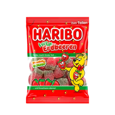 Мармелад жевательный Харибо Лимитед кислый вкус дикой земляники 175г