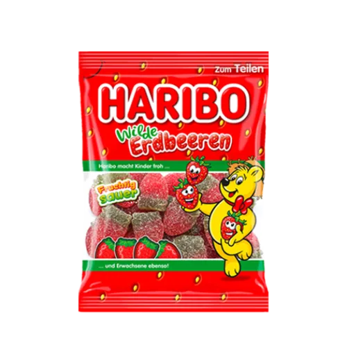 Мармелад жевательный Харибо Лимитед кислый вкус дикой земляники 175г