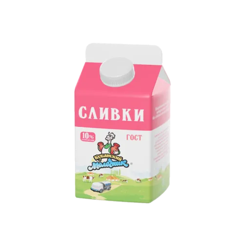 Сливки Кубанский молочник 10% п/п 450гр