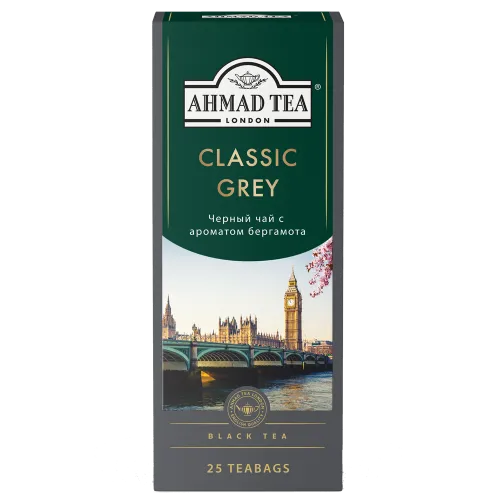 Чай черный Классик Грей Ahmad Tea пакетир с ярлыком пак