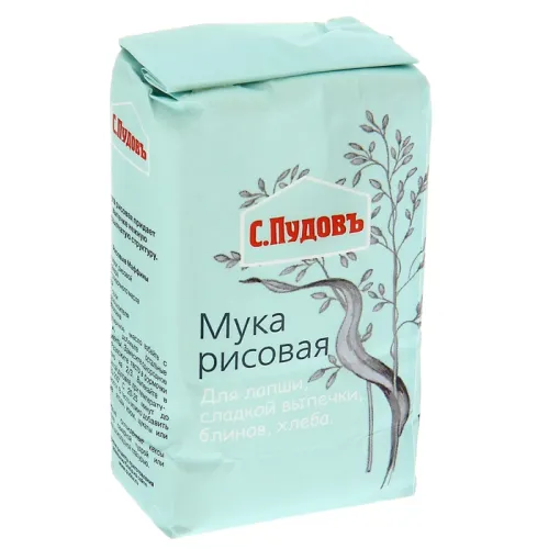 Мука Пудов рисовая 500г