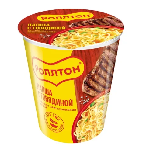 Лапша БП Роллтон с говядиной 70гр ст