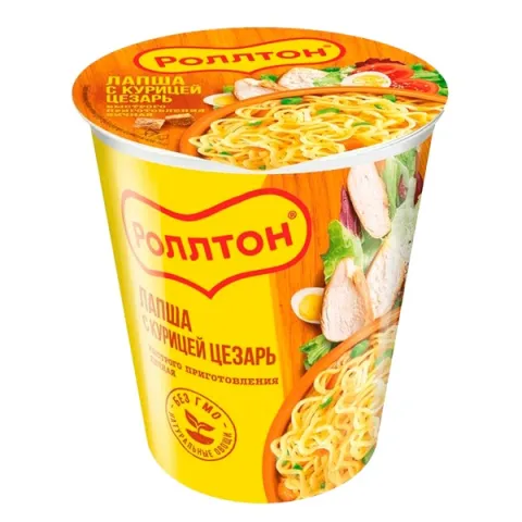 Лапша БП Роллтон с курицей Цезарь 70гр ст