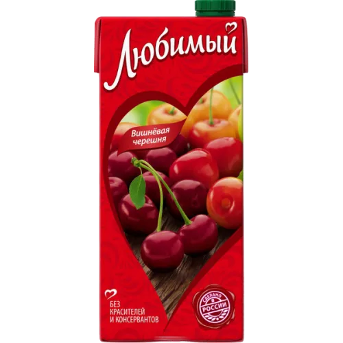 Напиток с соком Любимый Вишневая черешня 1.93л