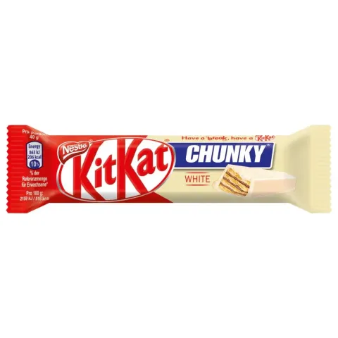 Батончик KitKat Chunky белый шоколад с хрустящей вафлей 40г