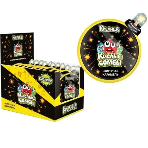 Карамель шипучая Кислица Crazy Zombie 3г